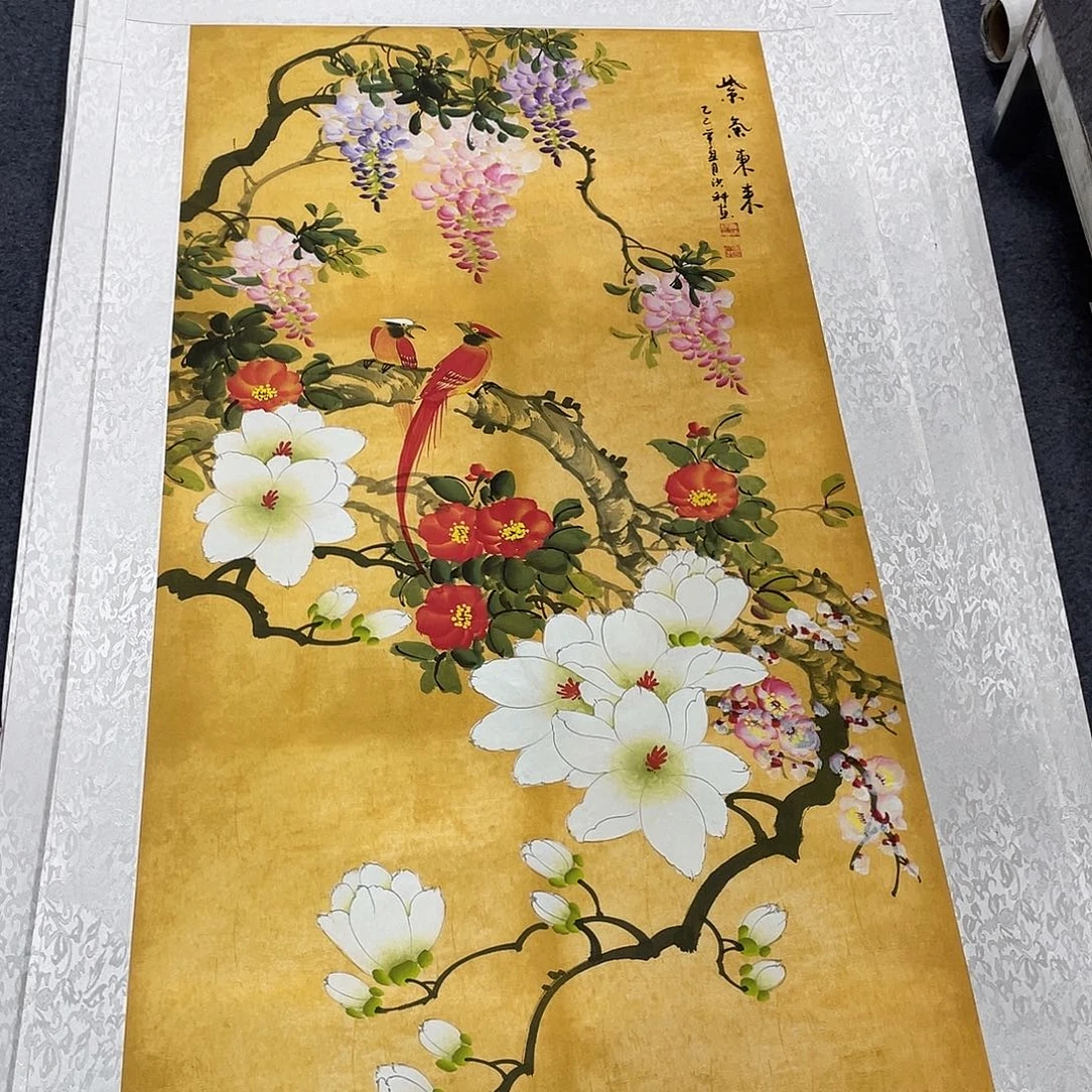 国画作品小姐姐放漏…