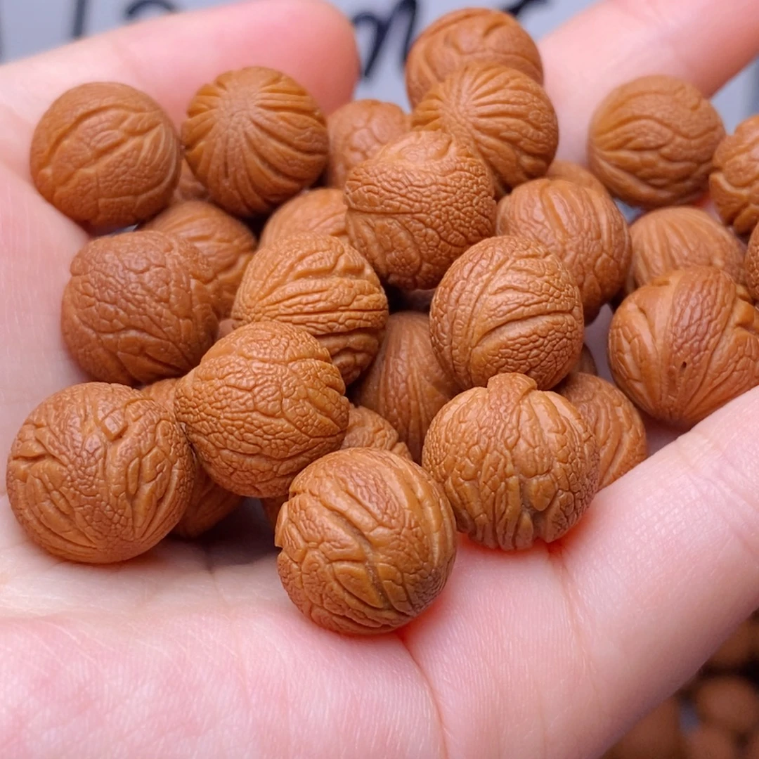 桃核手串野生满天星 13mm左右 20颗 （打孔）