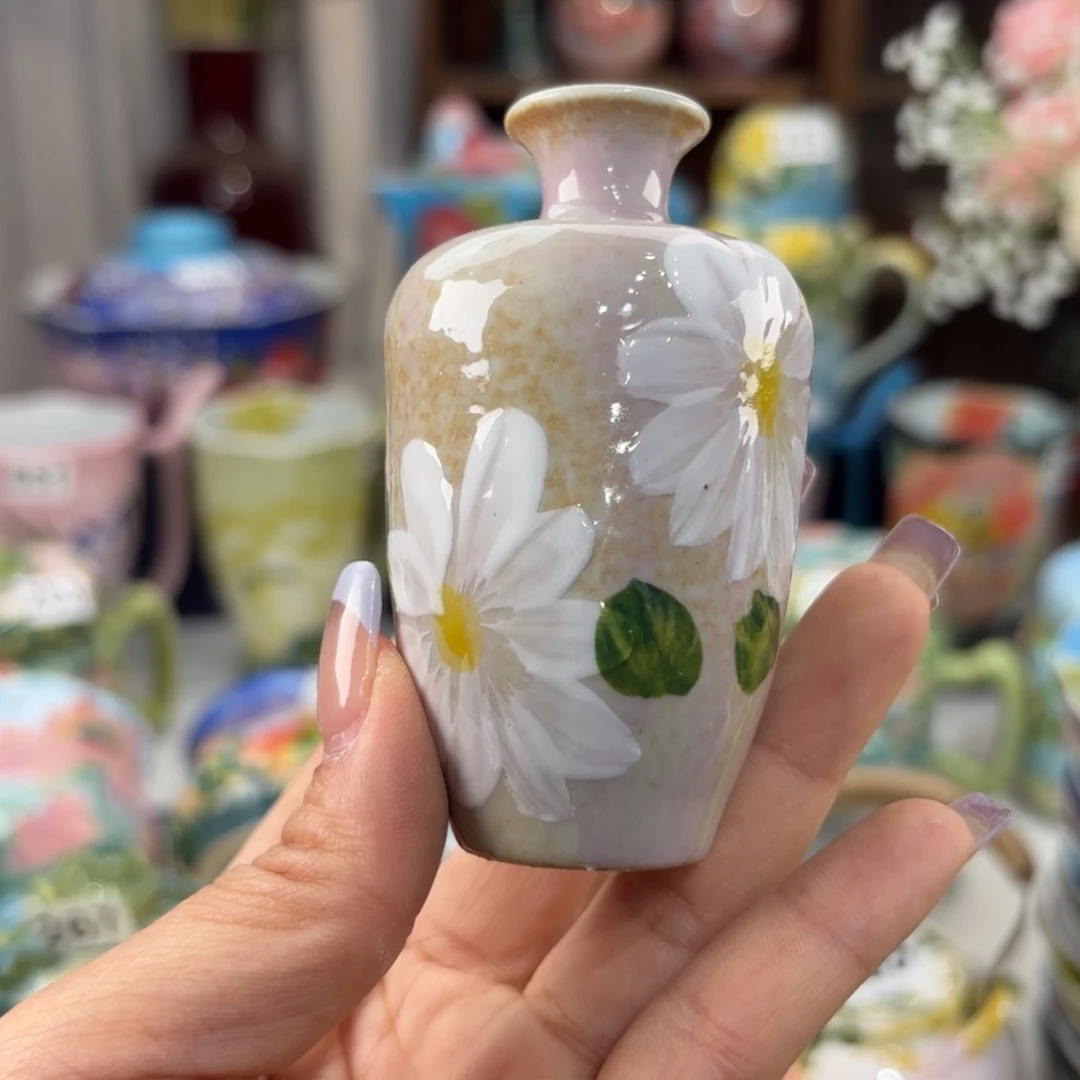 瓷片景德镇手绘高温釉下彩陶瓷茶具