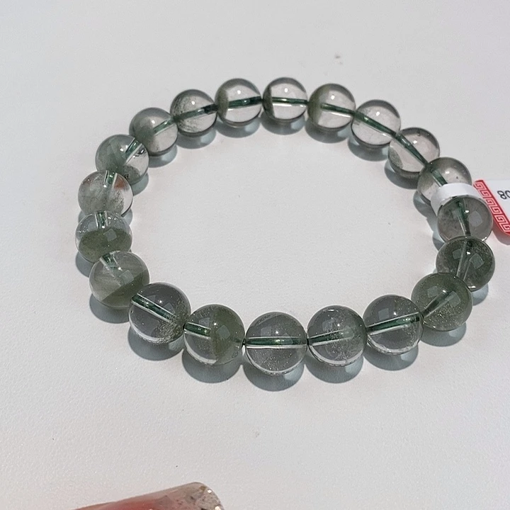 水晶手链未镶嵌绿幽灵聚宝盆卡9