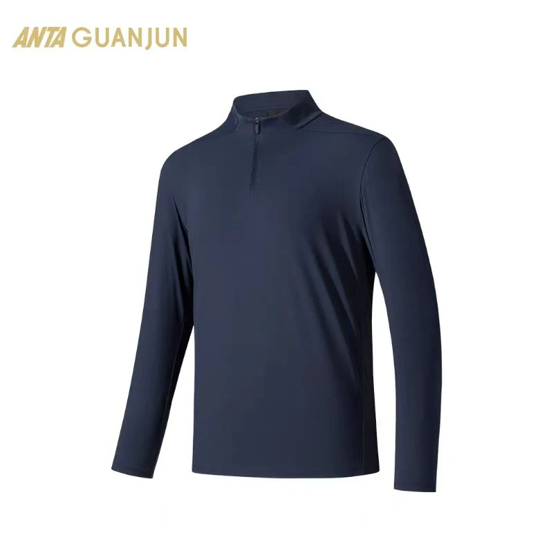 【商务休闲】安踏男士冠军全天候系列荣耀半拉链立领轻商务通勤长袖