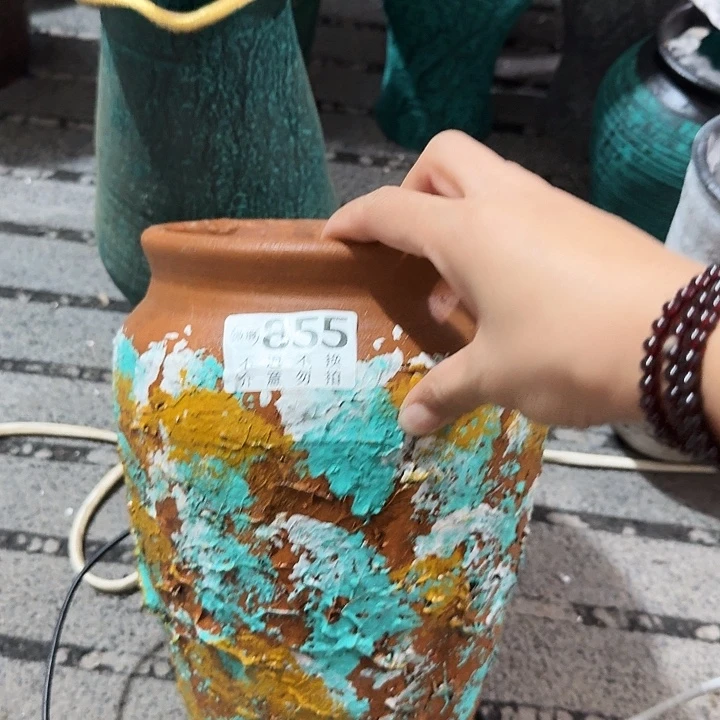 855彩绘高度24口16有孔有孔