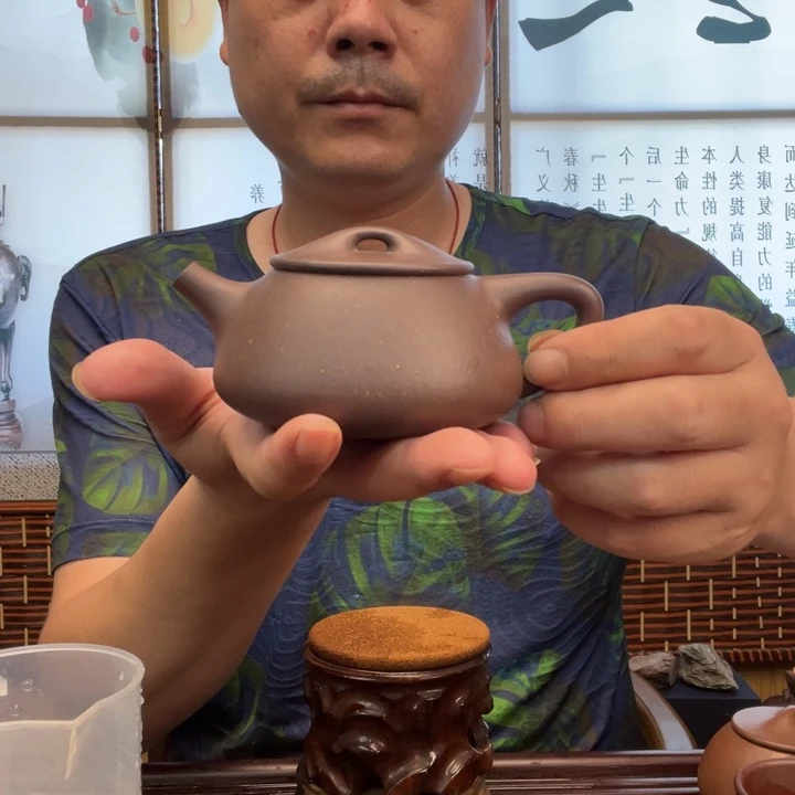 紫砂原矿紫砂原矿底槽清全手工满瓢250毫升左右