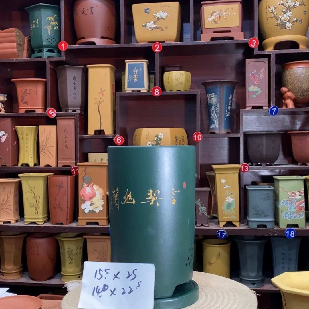 紫砂艺术紫砂花盆