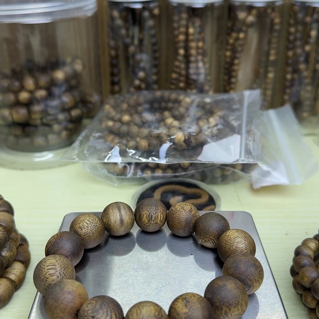 沉香手串奇楠沉香手串1.6mm17克