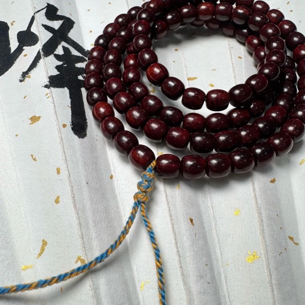 【文玩好物】 印度小叶紫檀精工08.3*0.9干车干磨【多样性，发其一】