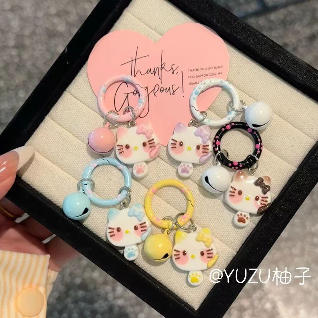 铃铛kt钥匙扣可爱卡通少女甜美挂件闺蜜书包学生配饰包包礼物