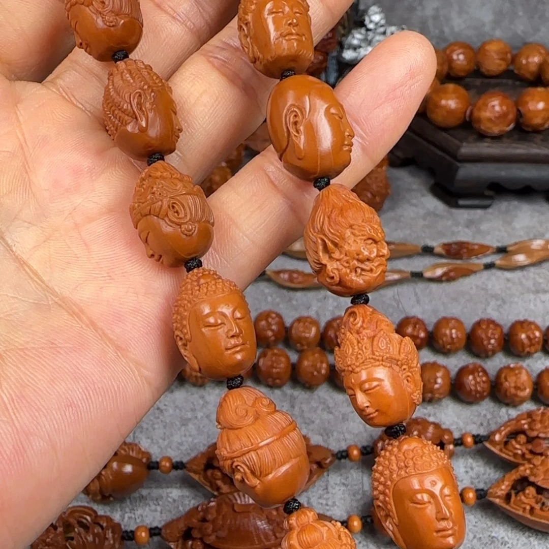 吊坠橄榄核水晶核万佛头