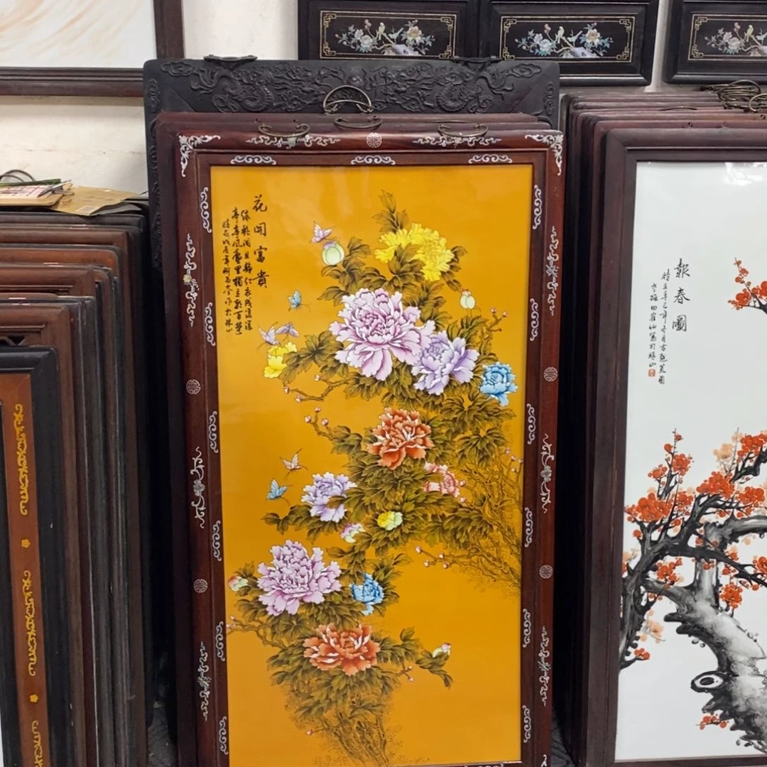 瓷片192*66*1景德镇瓷板画柴窑烧制