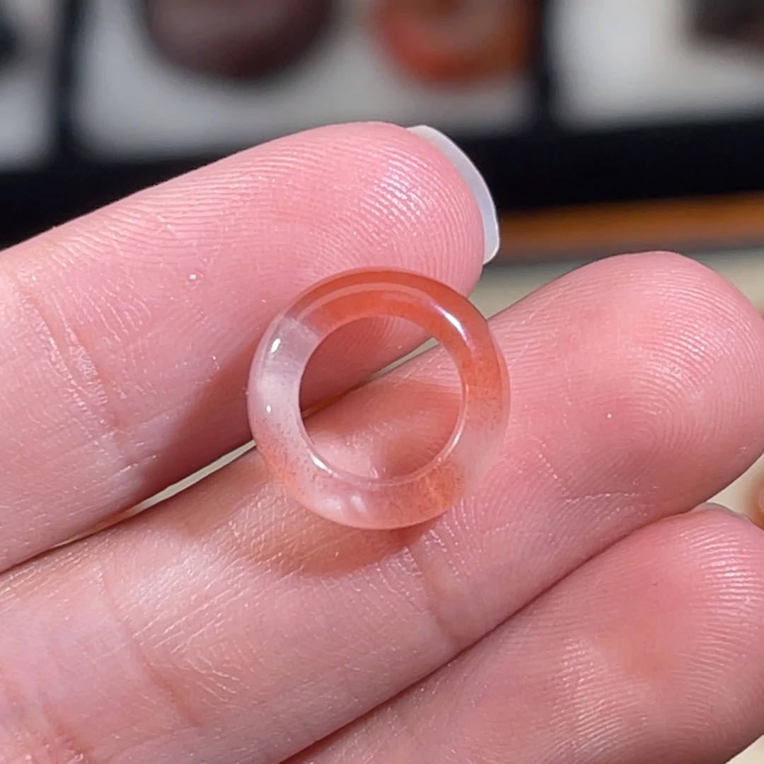 南红玛瑙未镶嵌跑环内径7.2mm不退换