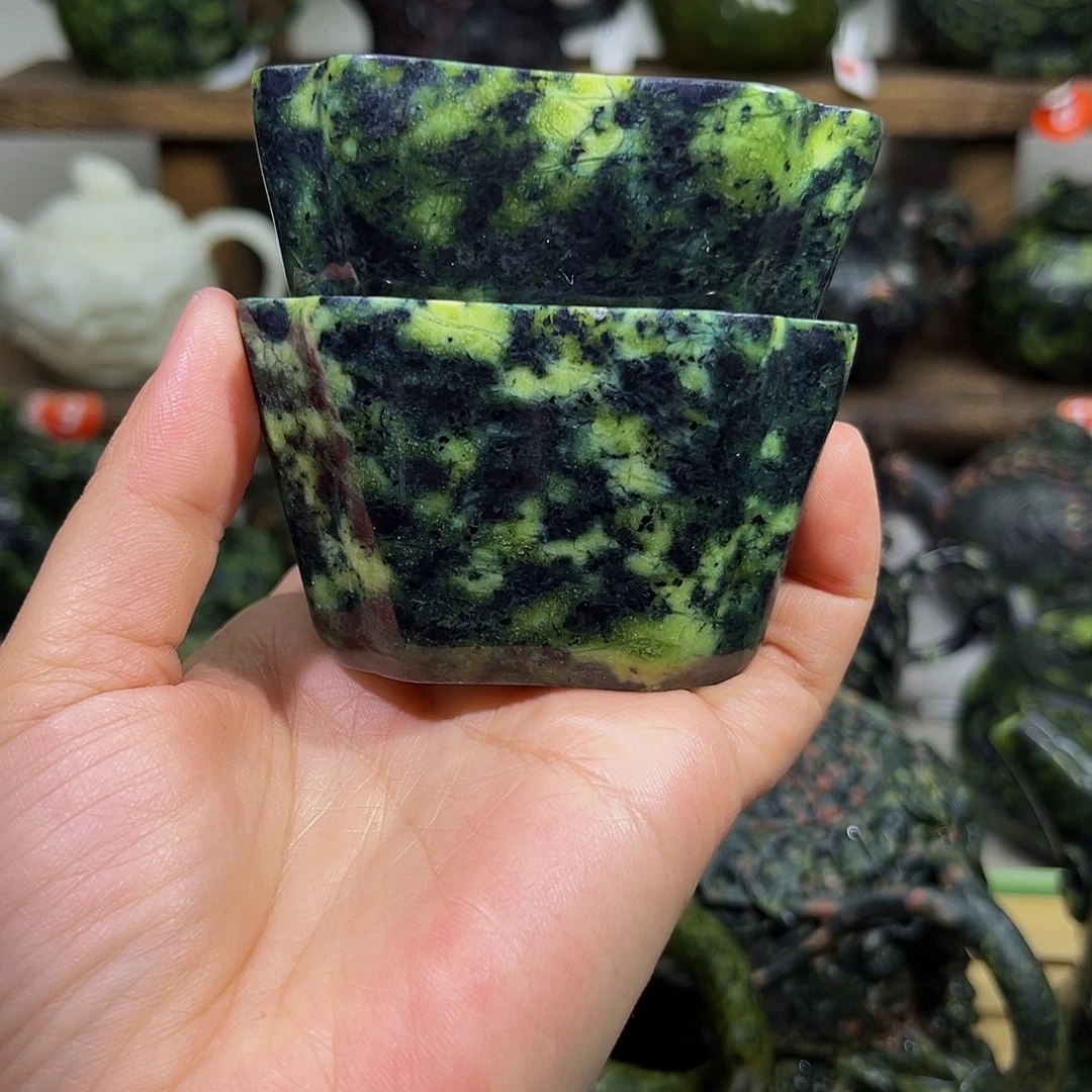 S****g石材藏玉药王石精品杯