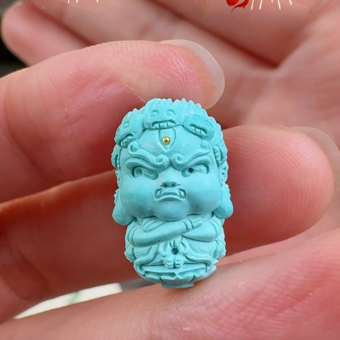 绿松石珠宝奇石未镶嵌晨**听