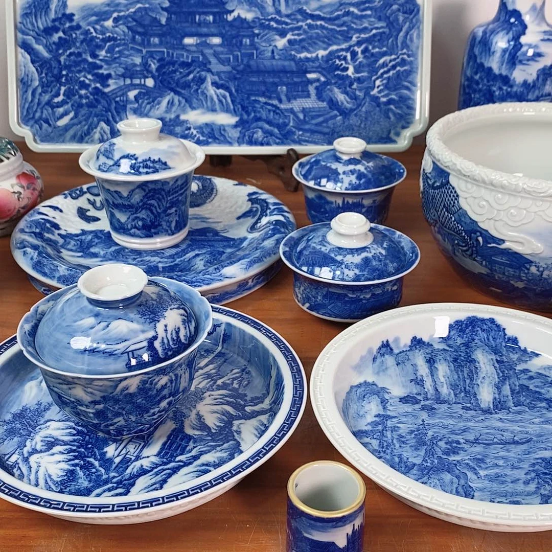 瓷手工手绘柴窑烧制