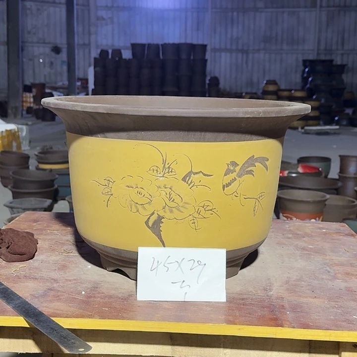 紫砂花盆手工制作25