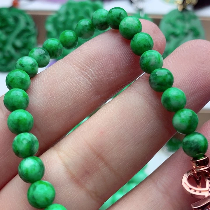 翡翠未镶嵌手链手串
