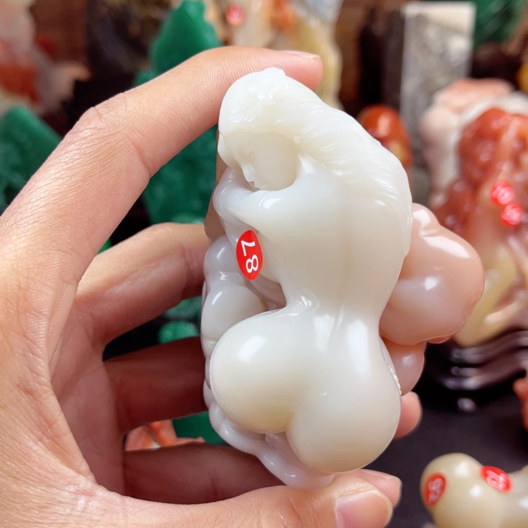 寿山石程****王牡丹仙子下凡