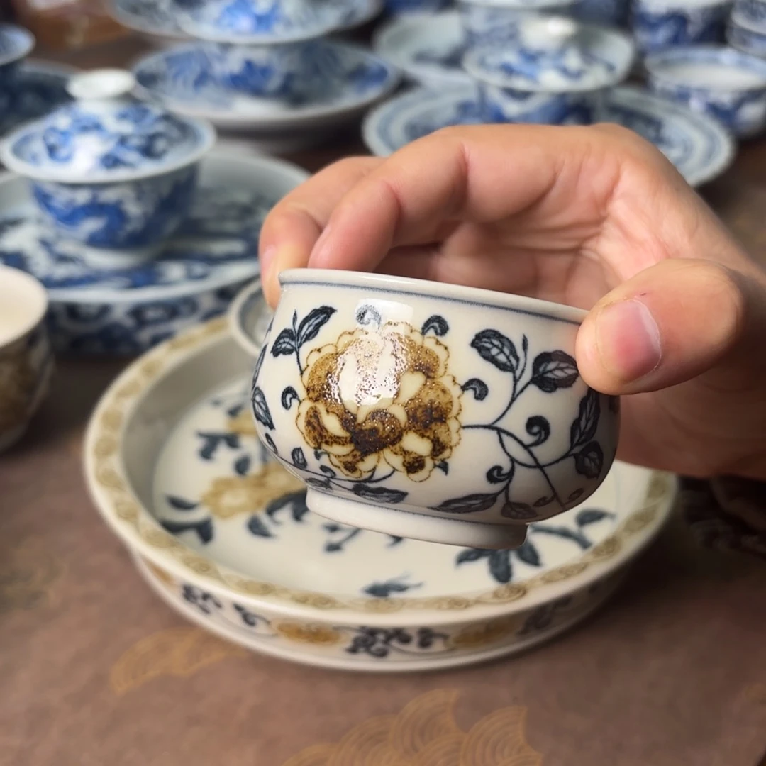 陶摆件景德镇手绘茶器