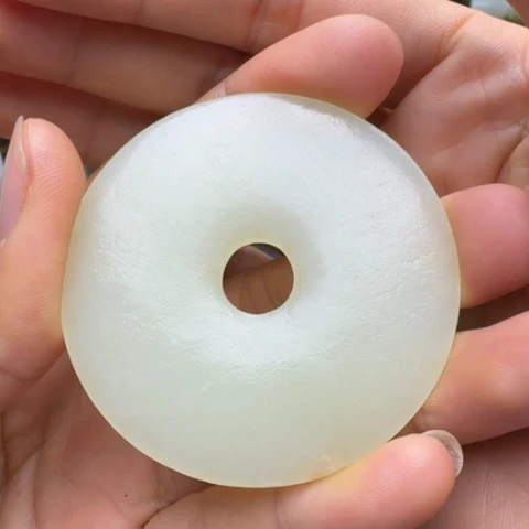 和田玉未镶嵌挂件天**砖