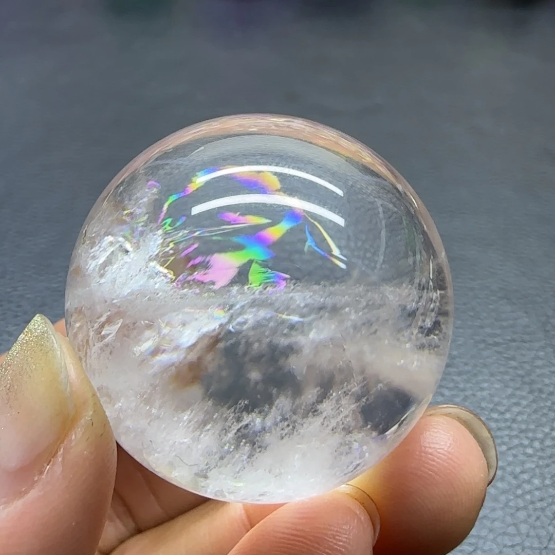 水晶未镶嵌珠宝半成品34.5mm