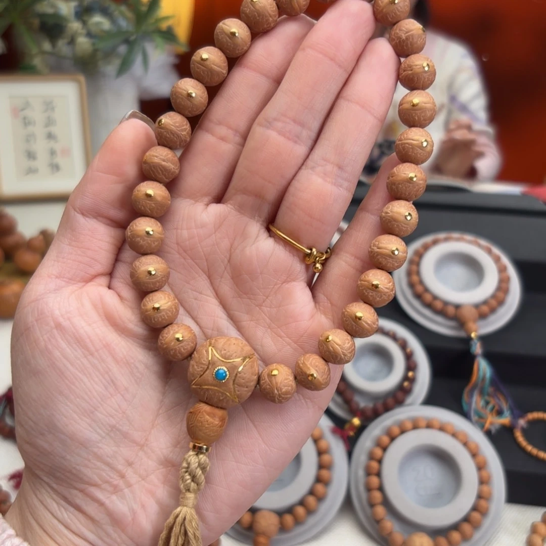 凤眼菩提吊坠随**点10.5毫米手持实心籽27颗