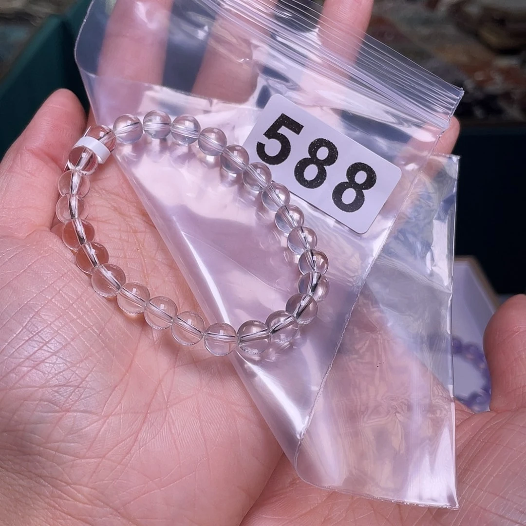 用***9未镶嵌水晶手链588白水