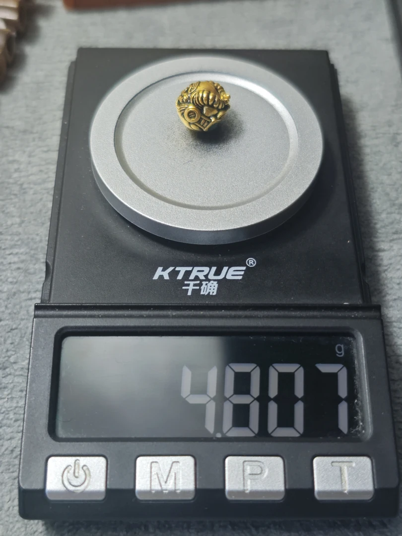 足金999飞行员配珠黄金文玩配饰