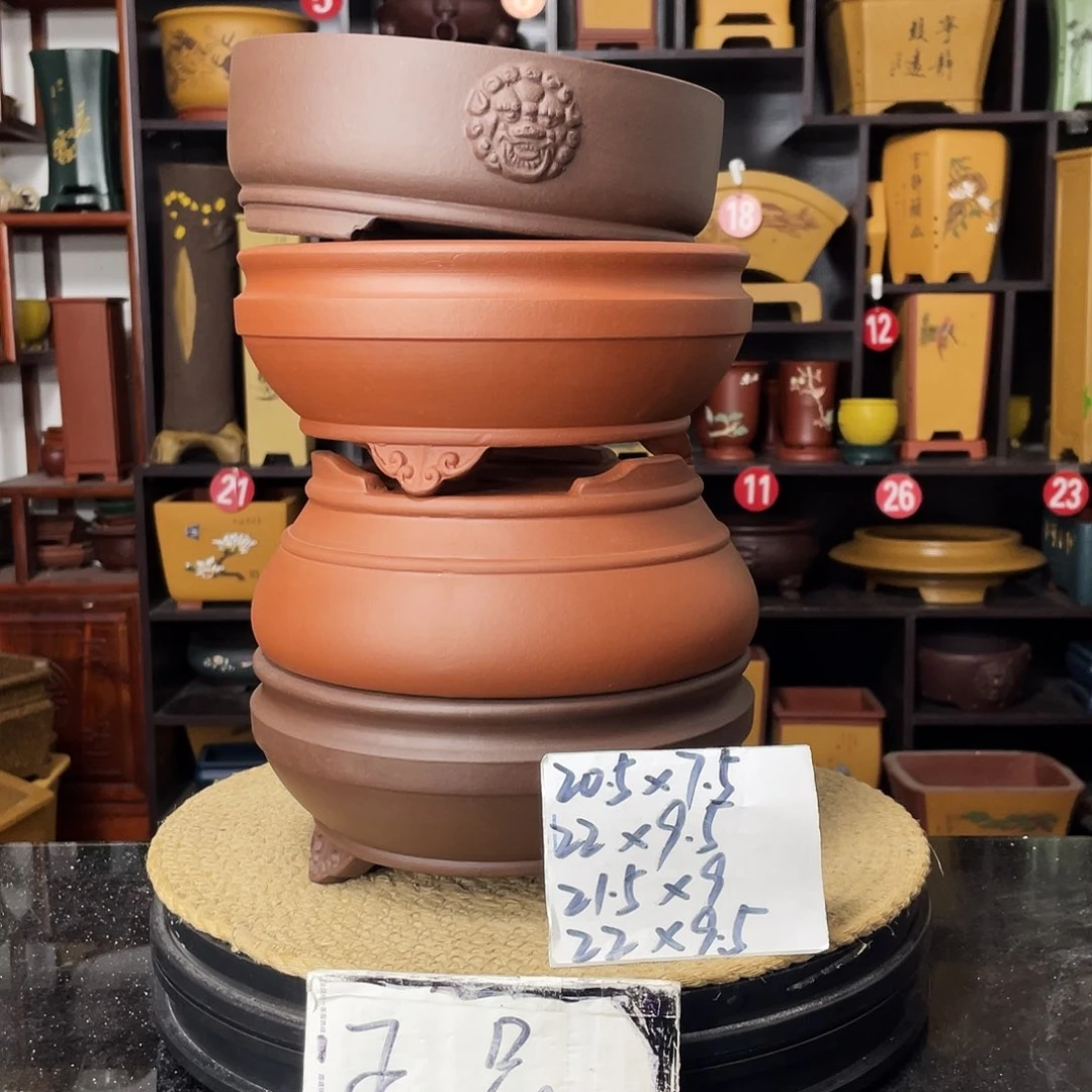 紫砂D-婉秋紫砂花盆