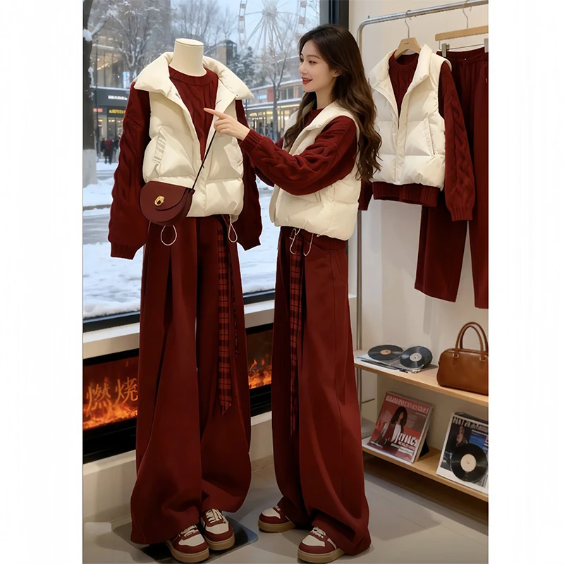 高级感白色立领马甲女秋冬小个子超好看时尚休闲百搭坎肩马夹外套