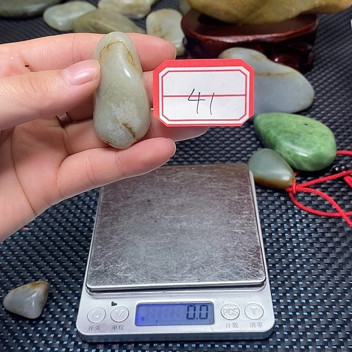 和田玉未镶嵌挂件41