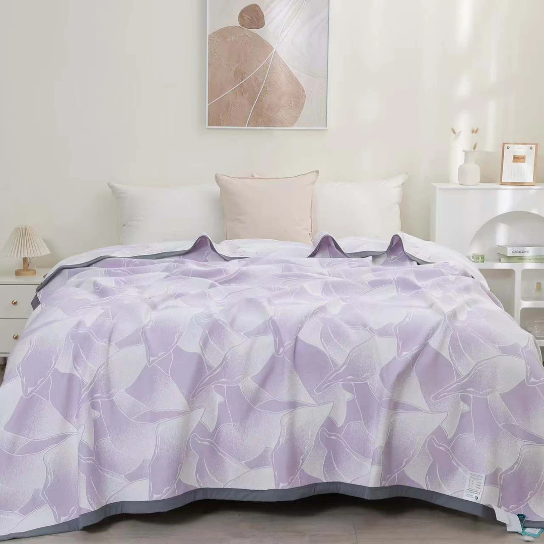 紫黛200*230高端加厚舒适床盖双人软凉席