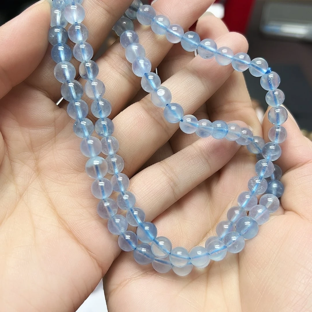海蓝宝碧玺（处理）海蓝宝多圈34号