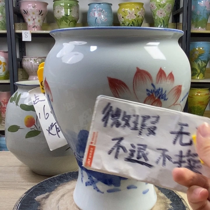 景德镇高温陶瓷花盆