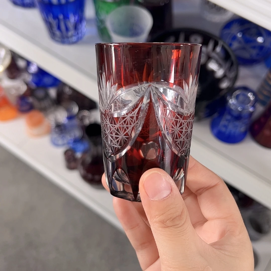 水晶玻璃高脚款微瑕一个