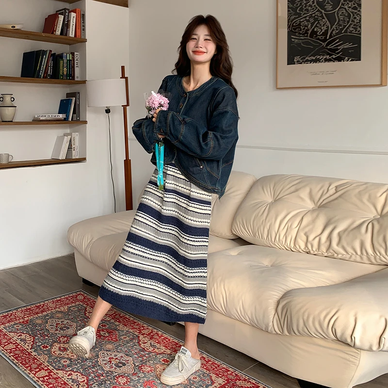 休闲牛仔外套吊带秋季套装女2025秋冬新款ootd减龄巨好看两件套