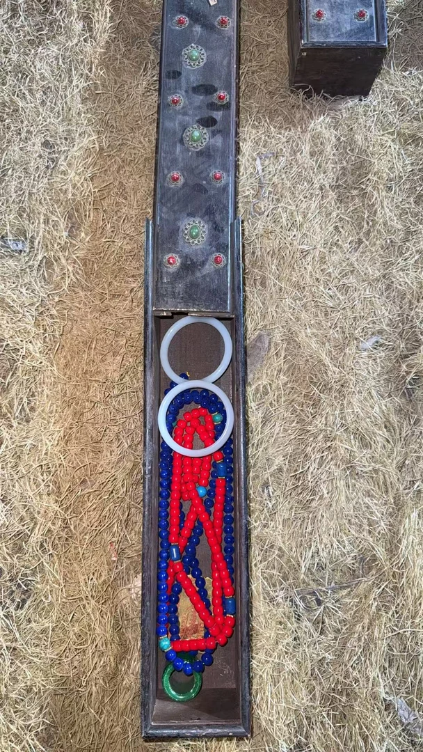 1个开封大型镶钻长和子摆件链接