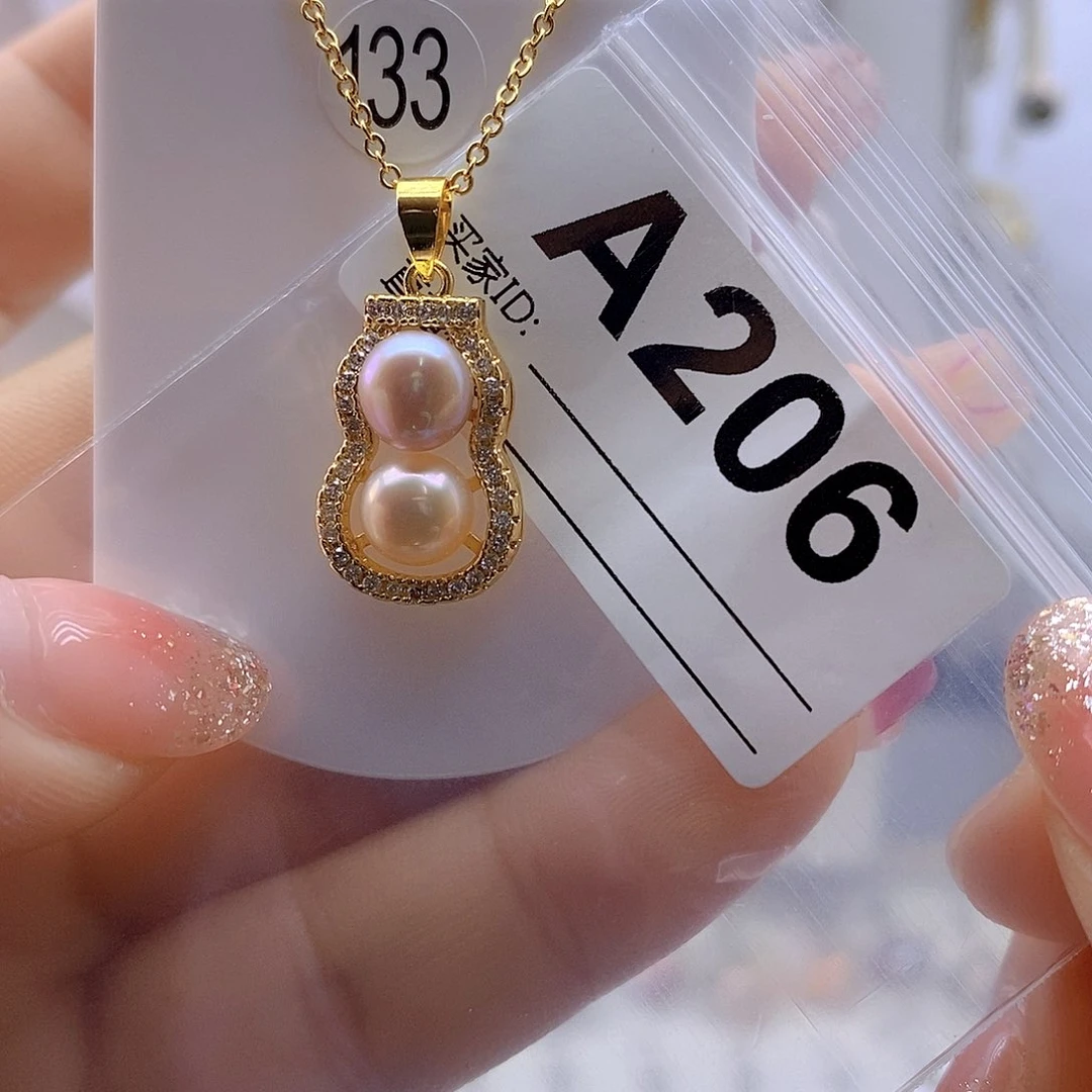 淡水珍珠颈饰银S925镶嵌腿**鱼