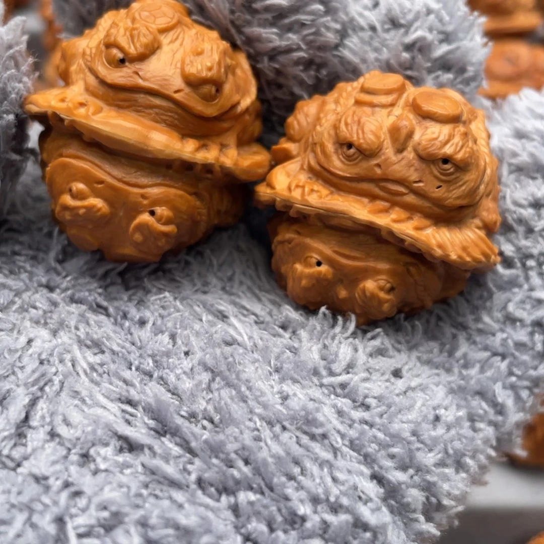 手串/手链核桃咕**叽金蝉蛤蟆头核桃雕刻核桃