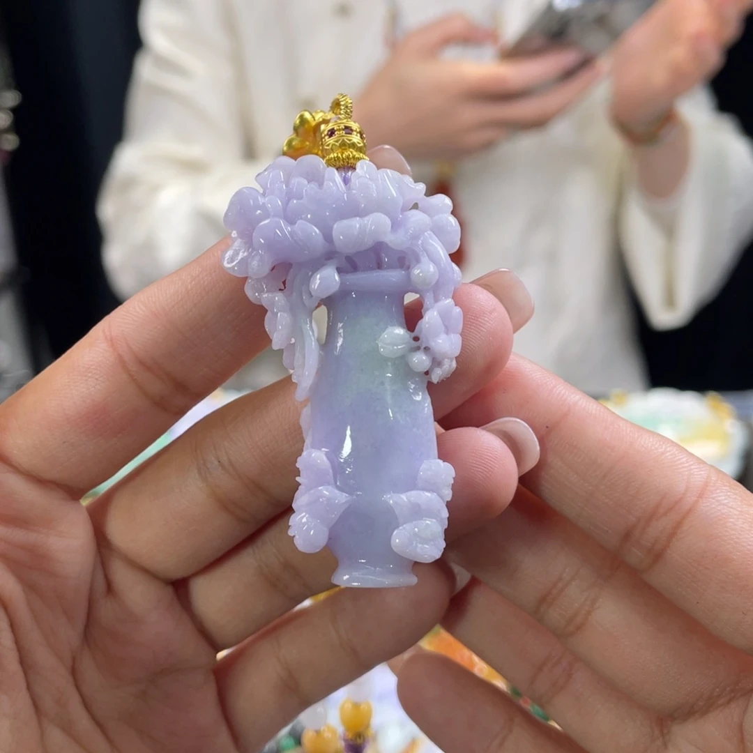 翡翠颈饰未镶嵌代编织