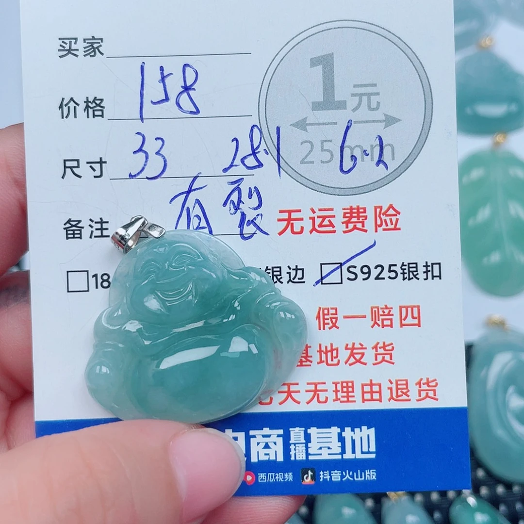 翡翠银S925镶嵌颈饰
