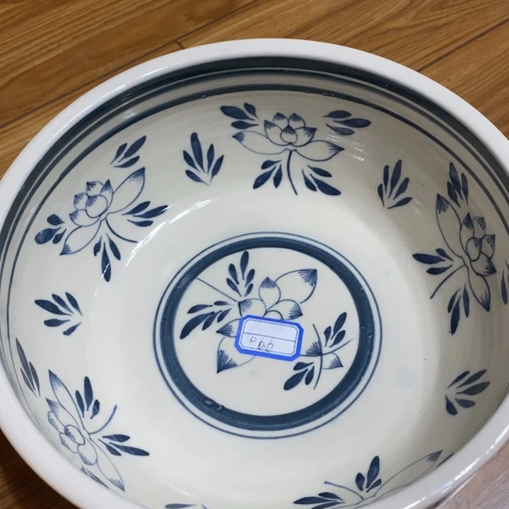 摆件兰花瓷风水盆