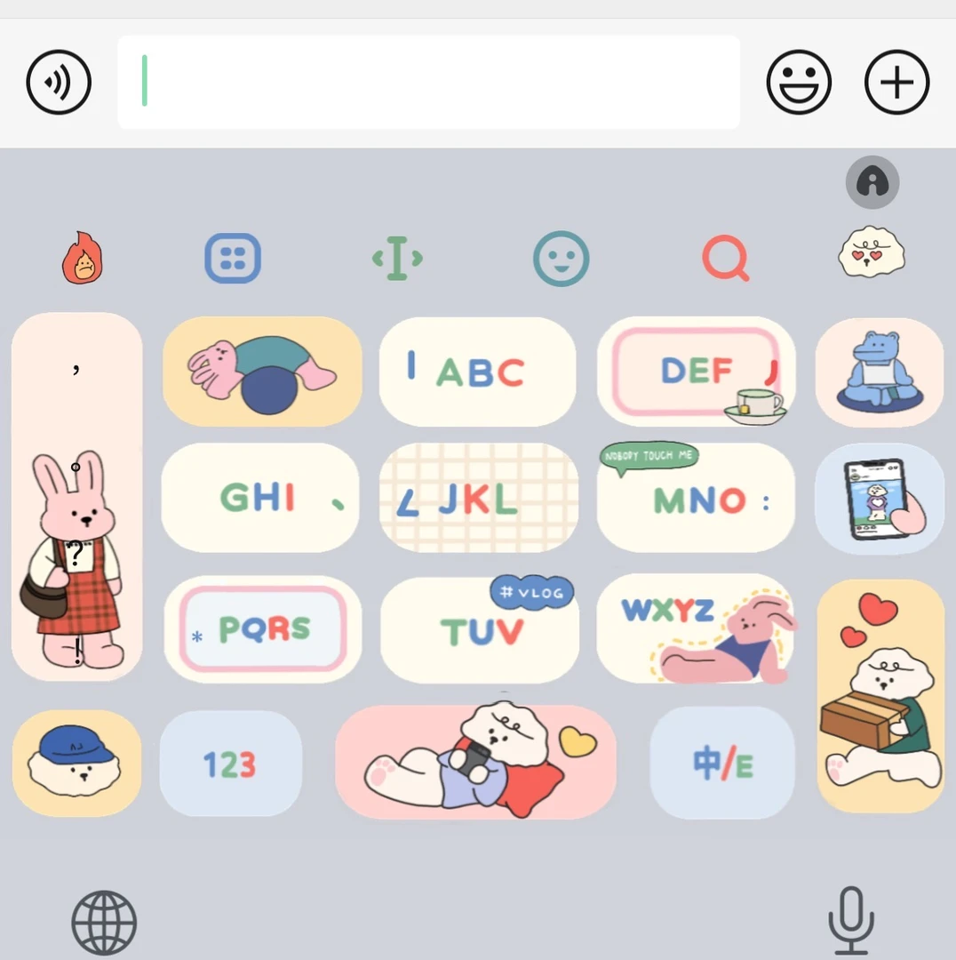 Dailylike苹果ios安卓可爱风输入法平板皮肤化妆品外设数码小配件
