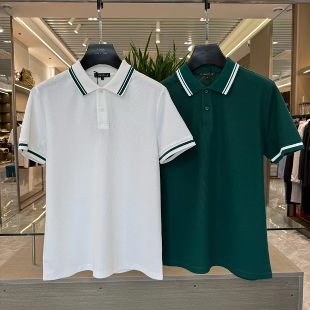【爵派尔六角大珠的】DC336男士经典挺括装色polo短袖