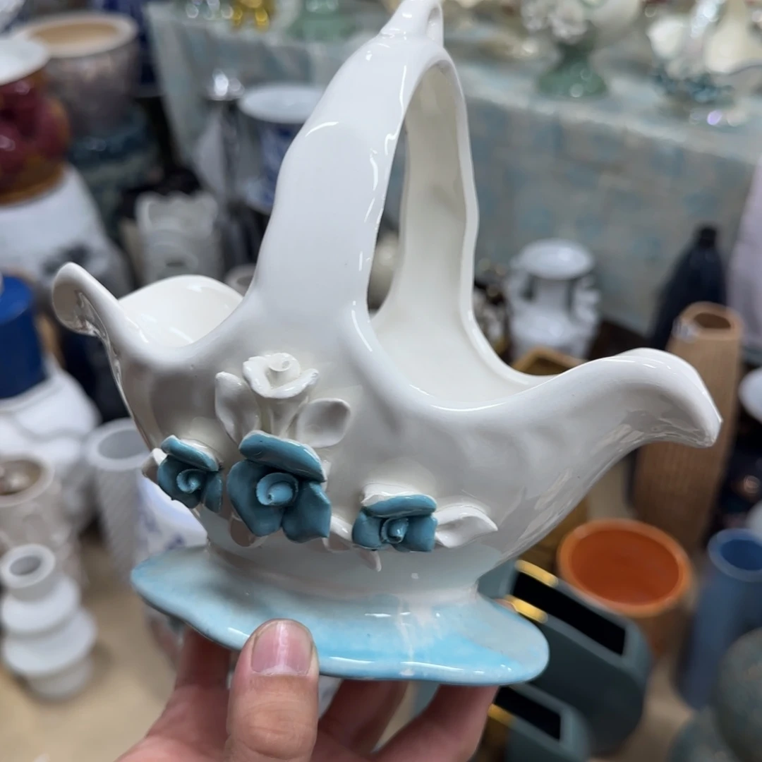 瓷片陶瓷工艺花瓶摆件