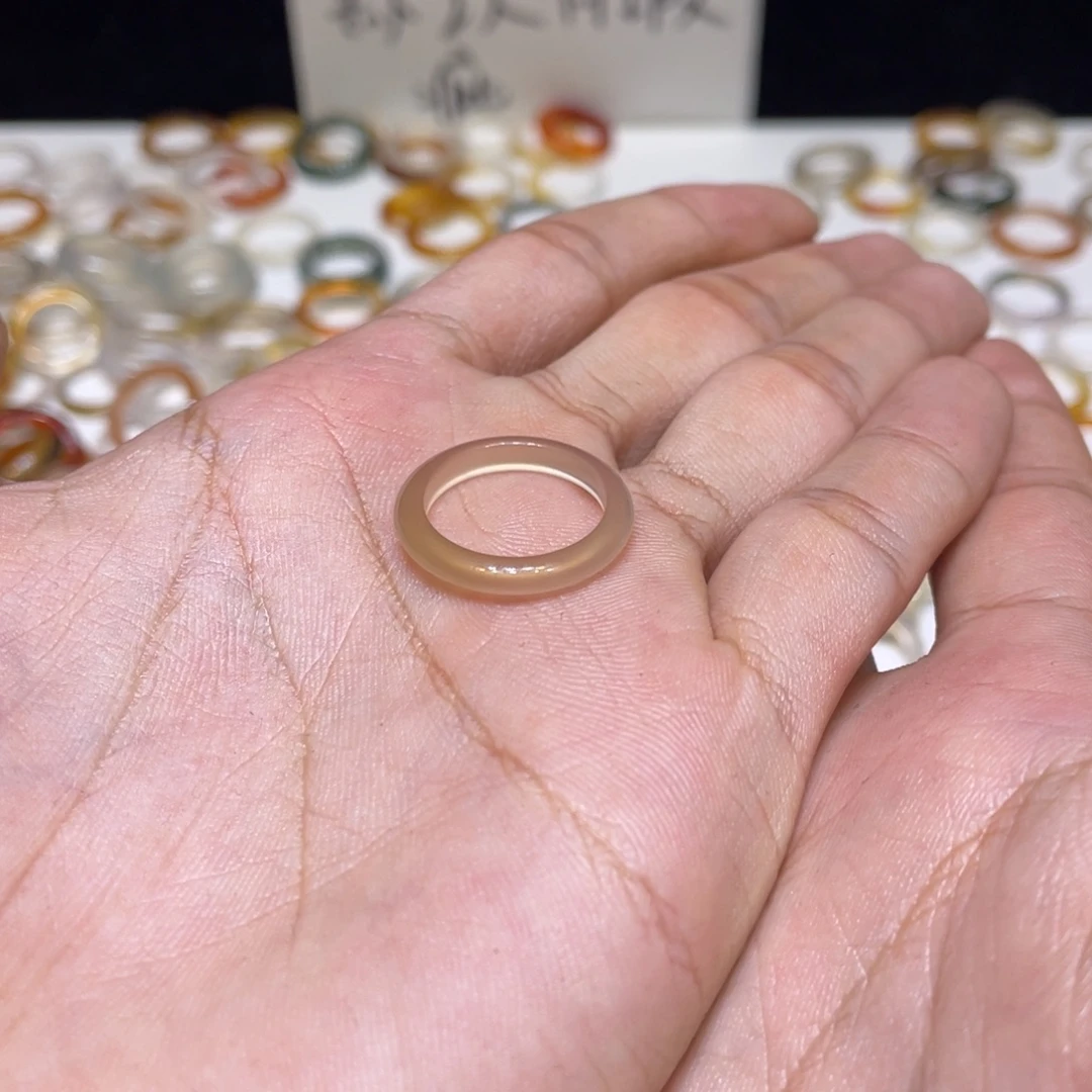 玛瑙/玉髓合金戒指319号港12 默认瑕疵