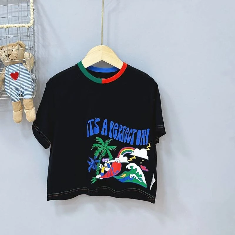 01902高端专享YOYO夏季呦呦鹿短袖黑色