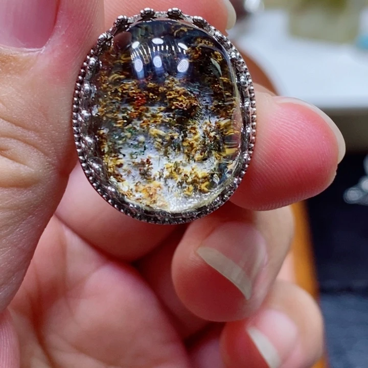 水晶戒指未镶嵌爱****宝水晶