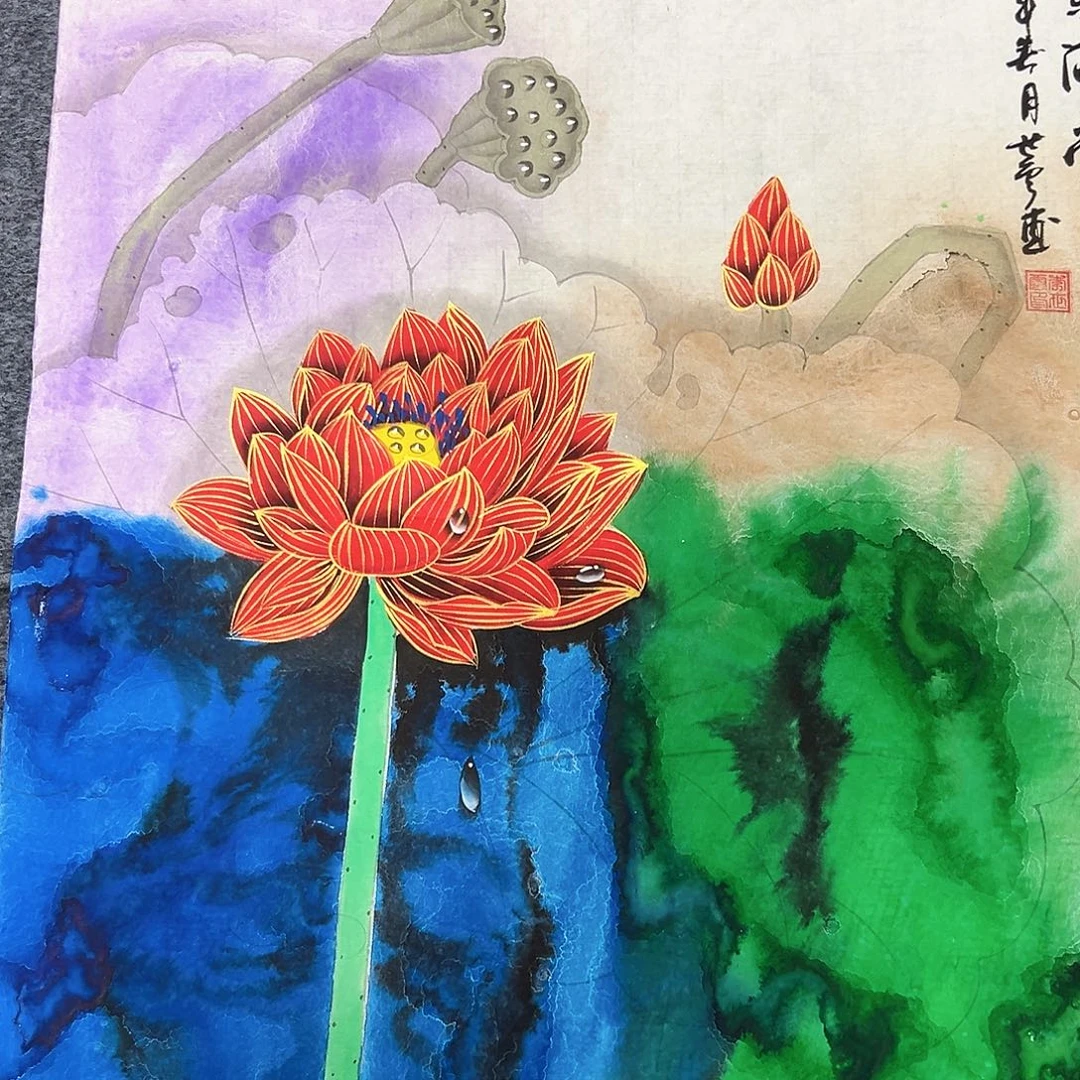 国画宣纸国画纯手绘作品