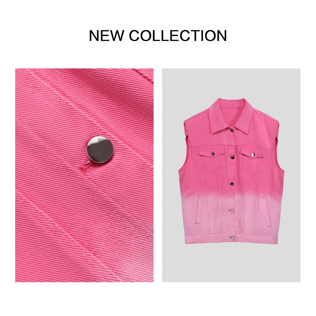 【静秋专属】 J1F38000B 休闲牛仔女士马甲