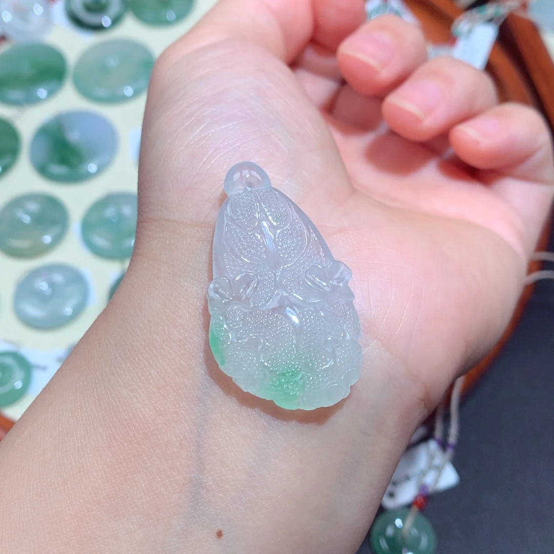 翡翠未镶嵌颈饰翡翠吊坠20