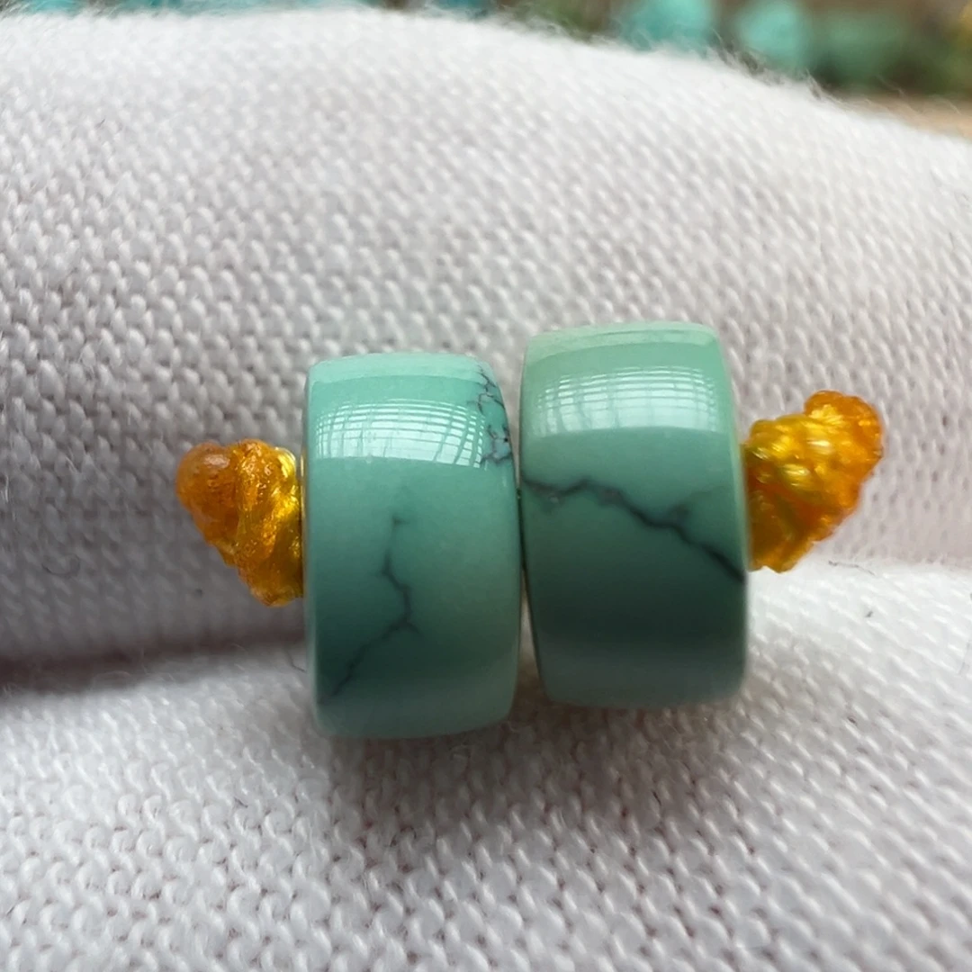 绿松石未镶嵌配饰6.9*3.5